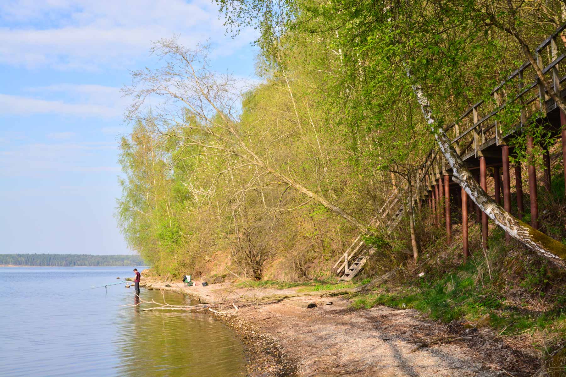 Geopfad an der Memel bei Ziegzdriai