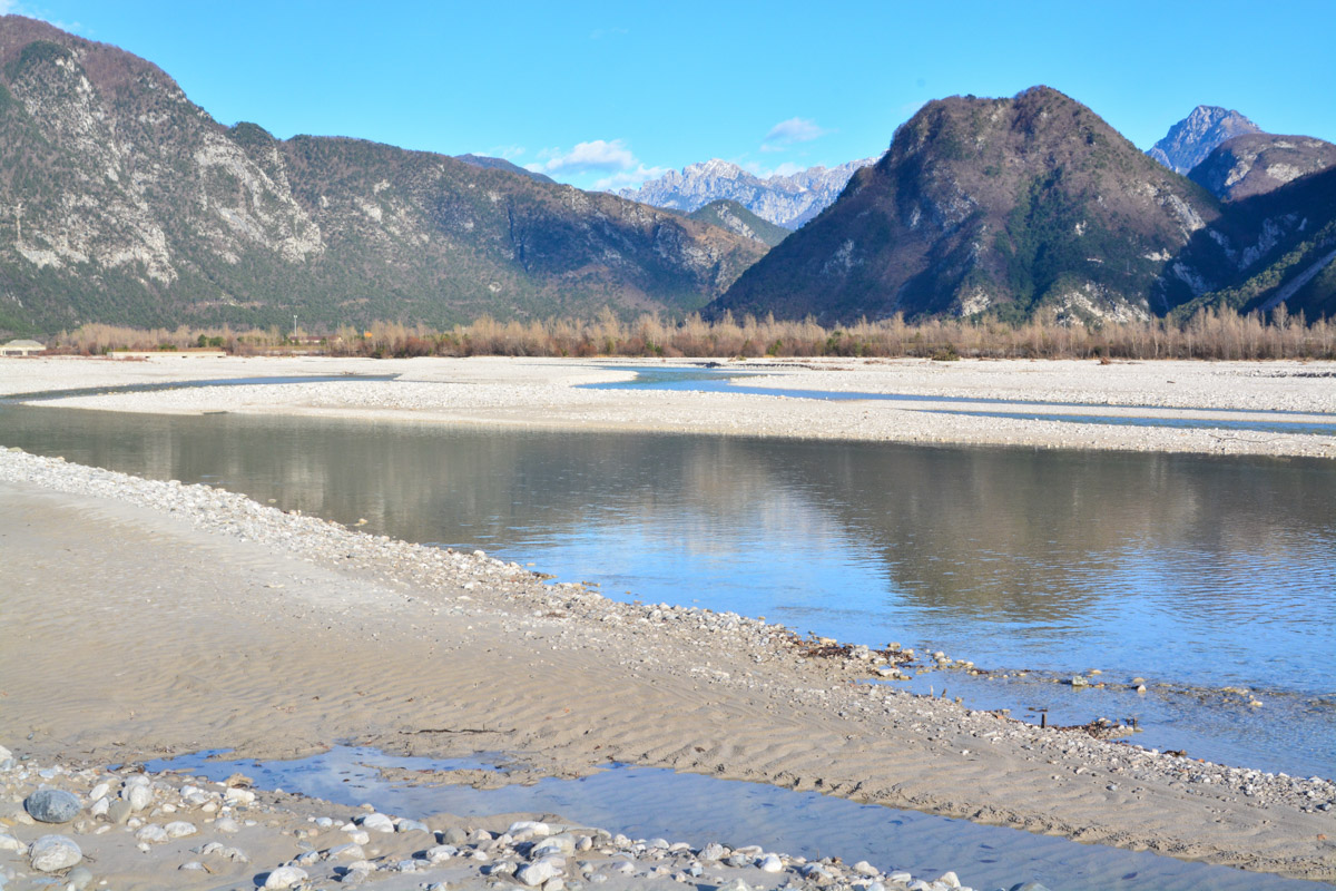 Fella Tagliamento Mündungsdelta