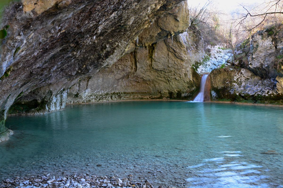 Wasserfall Pivca unterhalb Selca